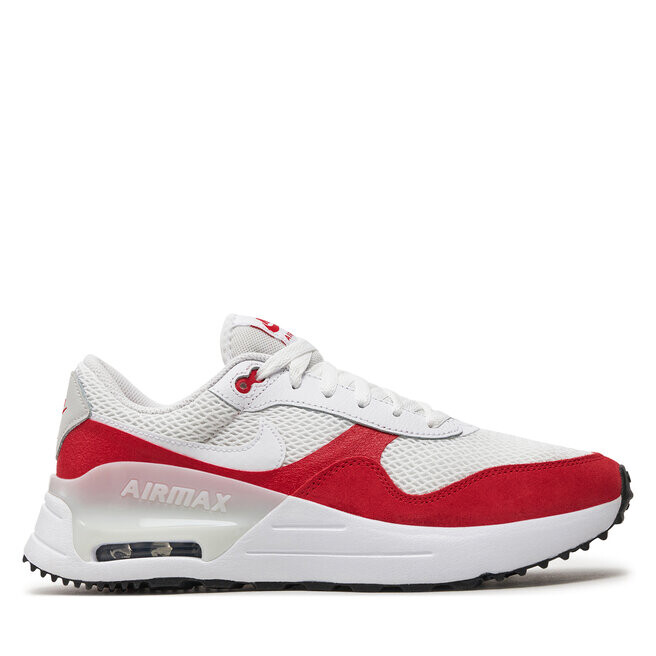 Кроссовки Nike Air Max Systm DM9537 104 White/White/University Red, белый кроссовки nike air max systm black university red dm9537 005 черный