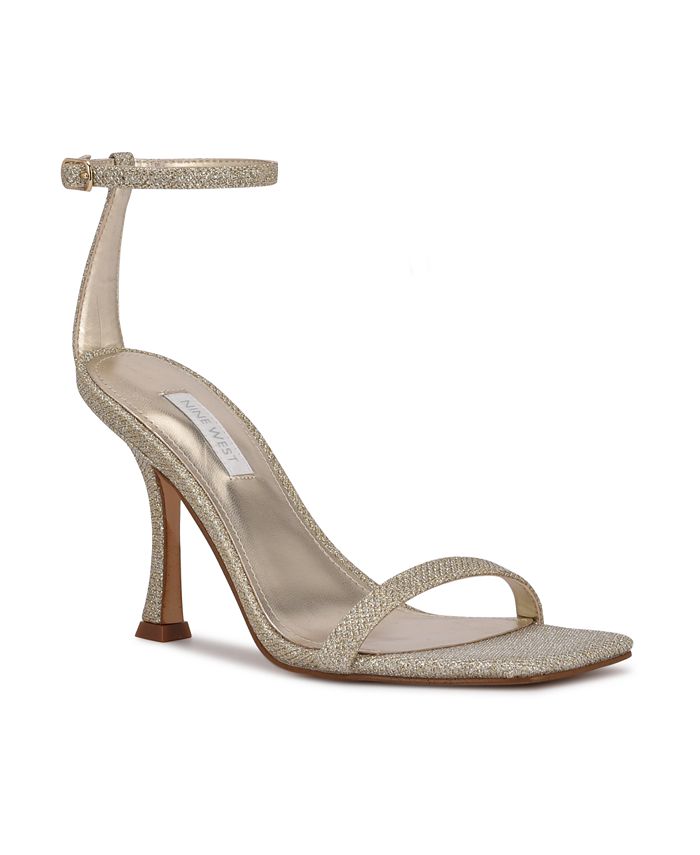 Женские модельные босоножки Yess с квадратным носком на коническом каблуке Nine West, золото золотистые босоножки на высоком каблуке azalea wang tilly