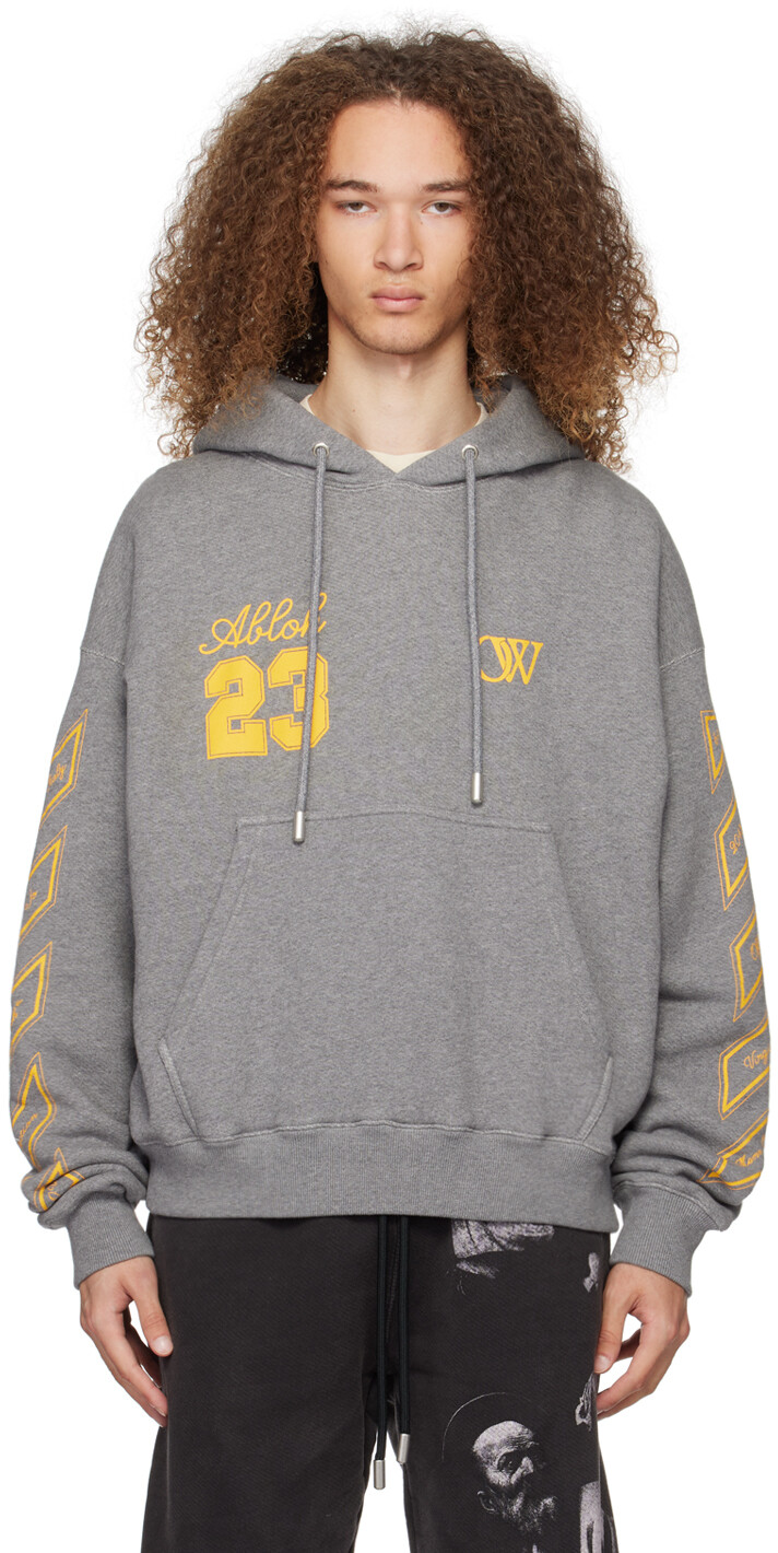 

Серая худи для скейтбординга 'OW 23' Off-White