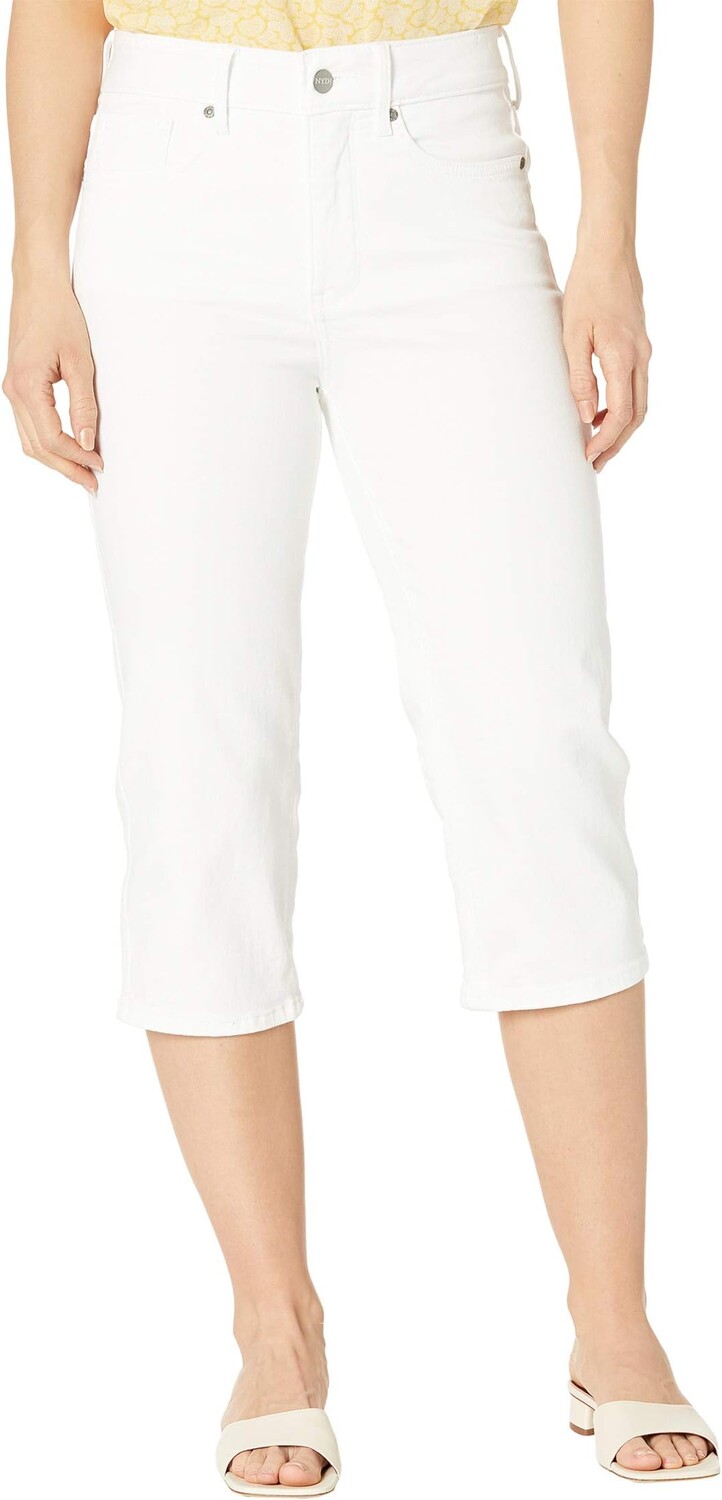 

Джинсы Petite Thigh Shaper Crop Jeans in Optic White NYDJ, цвет Optic White