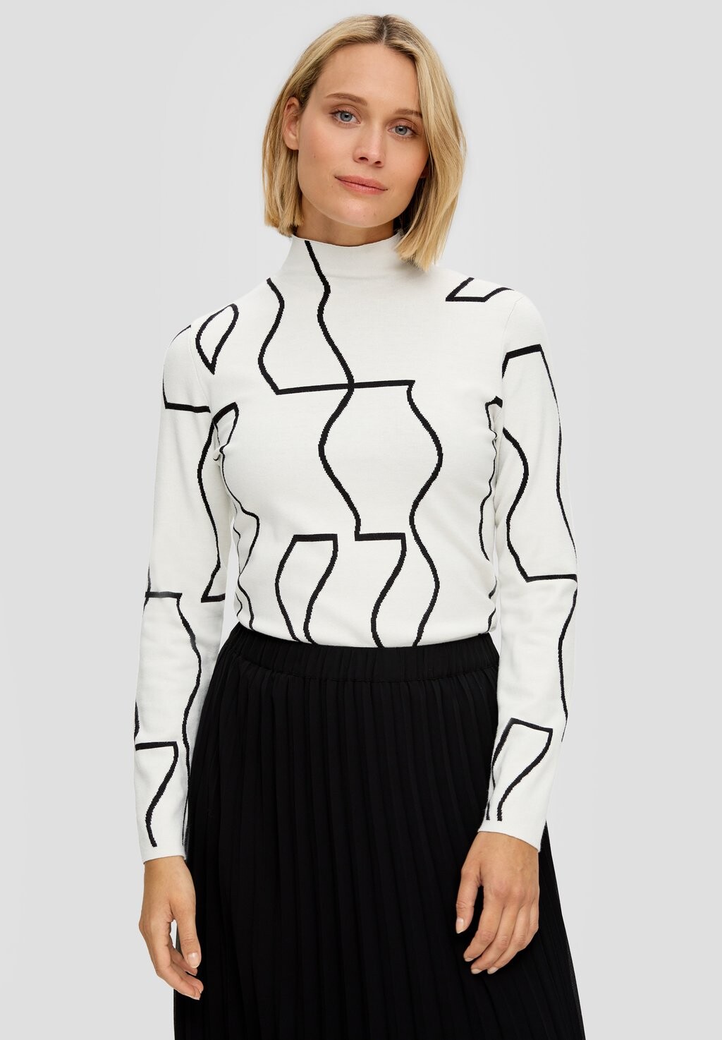 

Вязаный свитер JACQUARD s.Oliver BLACK LABEL, цвет creme