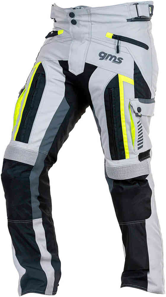 Мотоциклетные текстильные брюки GMS Everest gms, серый/желтый