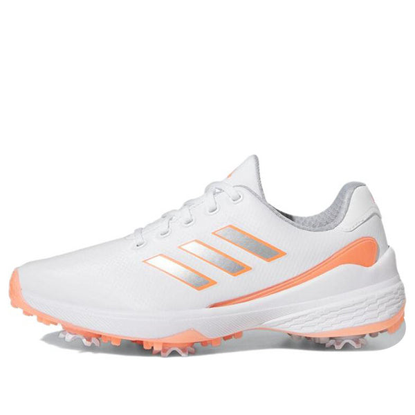 Кроссовки (WMNS) Adidas ZG23 Golf Shoes 'Cloud White Silver Metallic Coral Fusion', белый