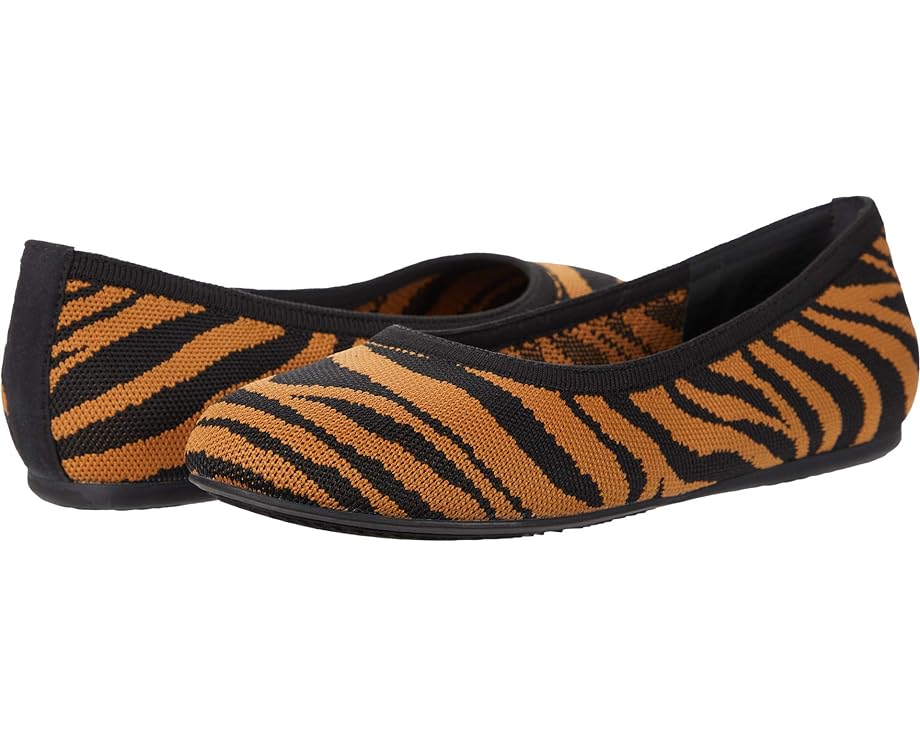 туфли на плоской подошве softwalk sonora цвет dark olive dark brown tiger Туфли на плоской подошве SoftWalk Sonora, цвет Black/Saddle Tiger