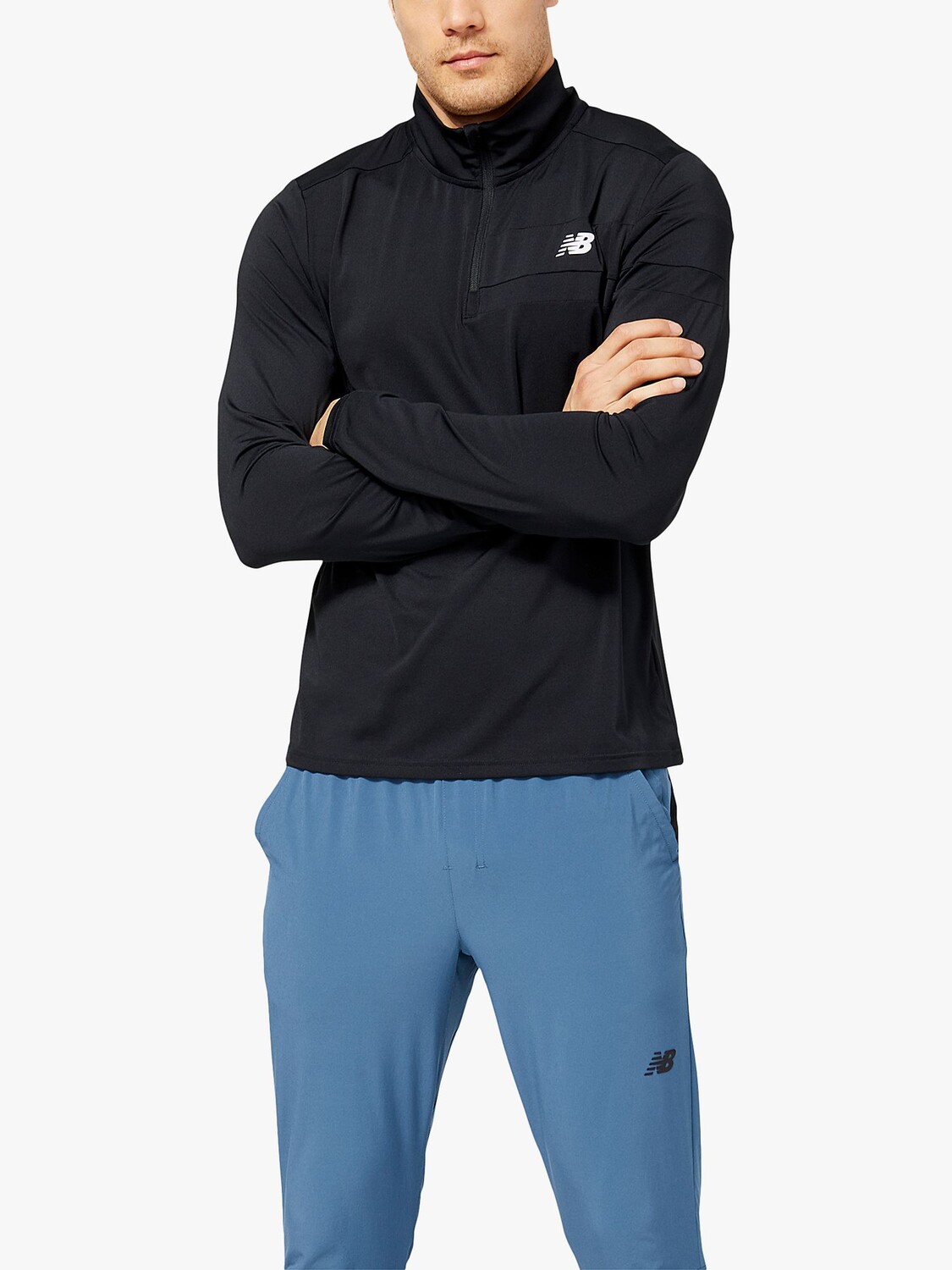 

Беговая футболка New Balance Accelerate с длинным рукавом и молнией 1/4
