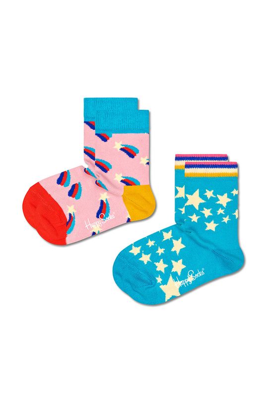 2 пары детских носков Happy Socks, мультиколор happy socks happy socks набор носков happy socks balloon animal birthday 7300 3 пары