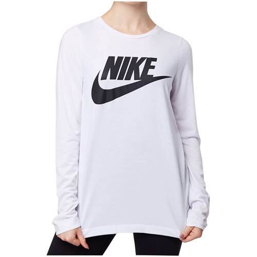 

Футболка Nike Wmns Essential Top Ls Hbr, белый