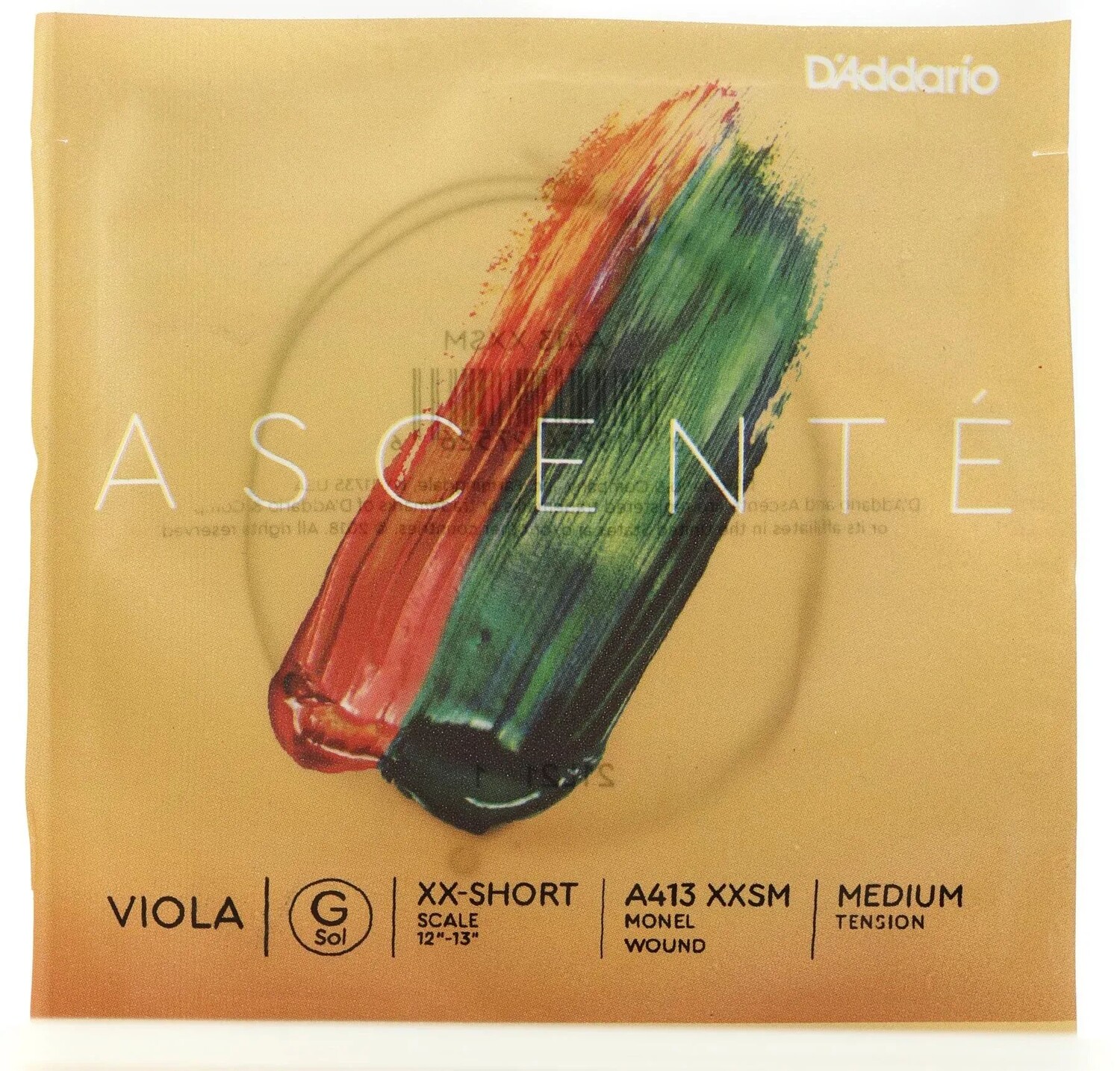 

D'Addario A413 XXSM Ascente Viola G Струна - очень-очень короткая мензура, среднее натяжение
