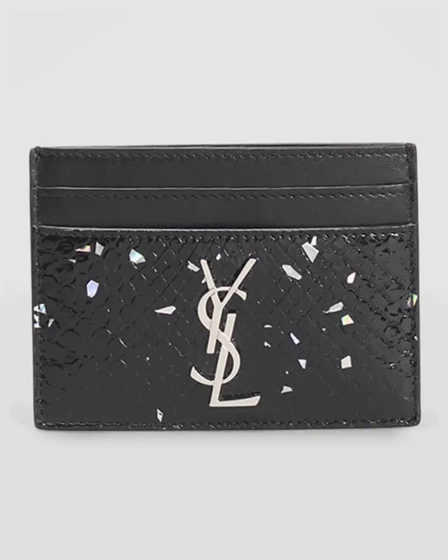 

Футляр для карт YSL Glitter Python Saint Laurent
