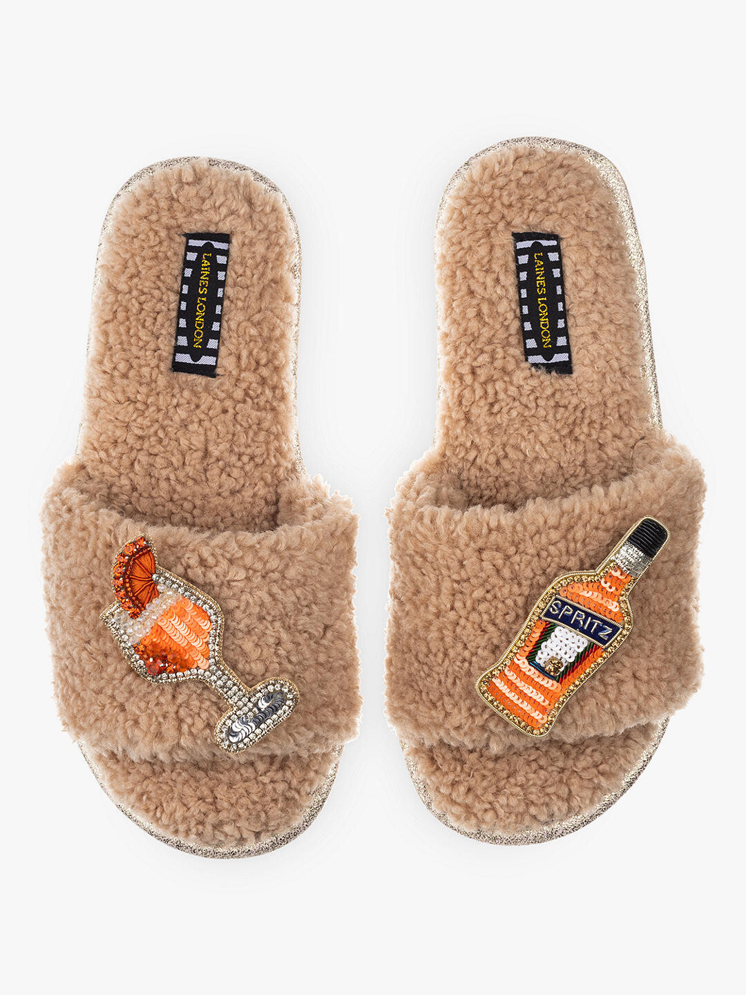 

Тапочки Laines London Teddy Summer Spritz, цвет Toffee