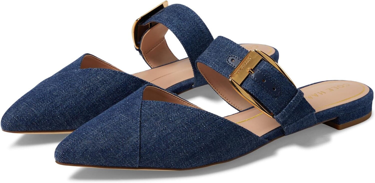 

Балетки Vandam Buckle Mule Cole Haan, цвет Denim