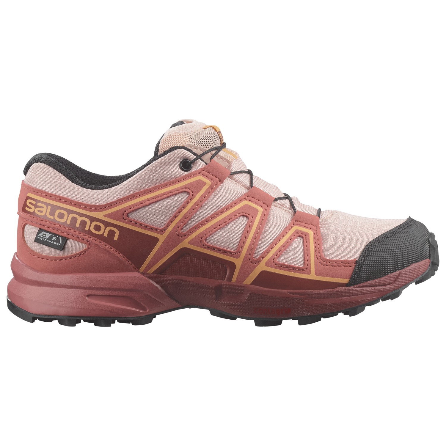 

Мультиспортивная обувь Salomon Kid's Speedcross CSWP, цвет English Rose/Cow Hide/Cantaloupe