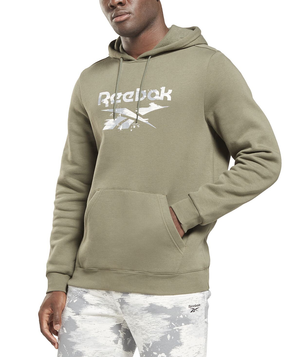 

Мужская толстовка с камуфляжным логотипом и графическим рисунком Reebok