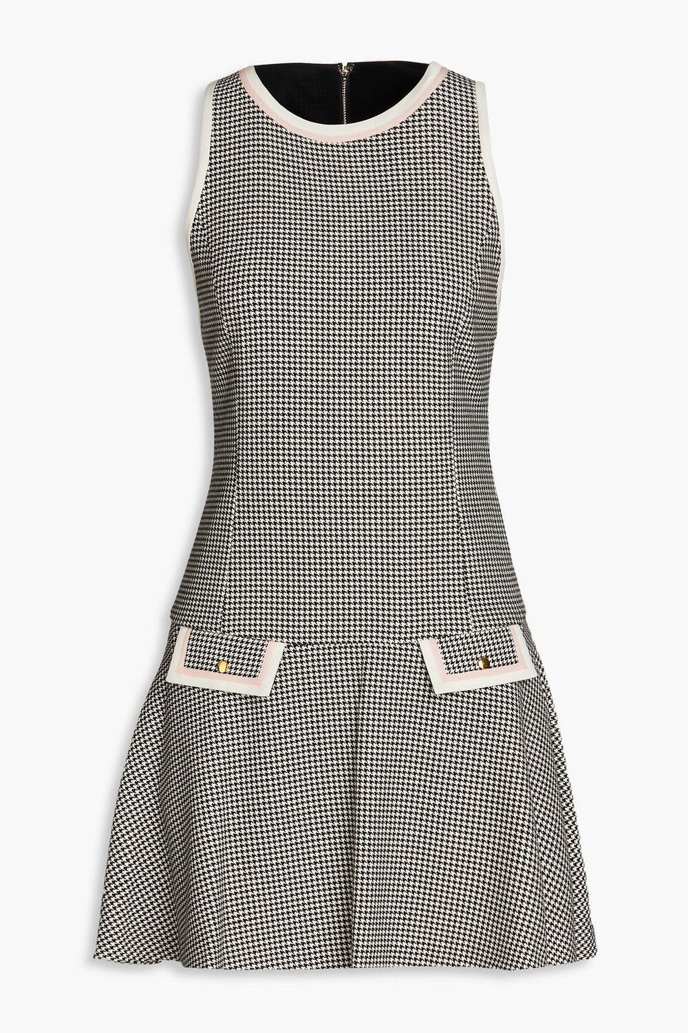 

Платье мини Sima с узором "гусиные лапки" ALICE + OLIVIA, черный