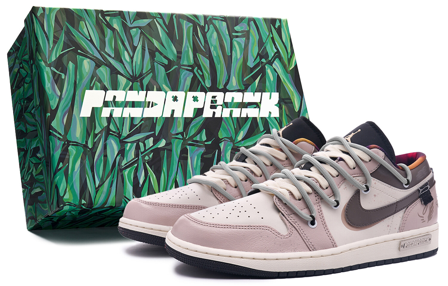 

Кроссовки Air JORDAN 1 Vintage Basketball Shoes Men Low-Top Gray Black/Brown