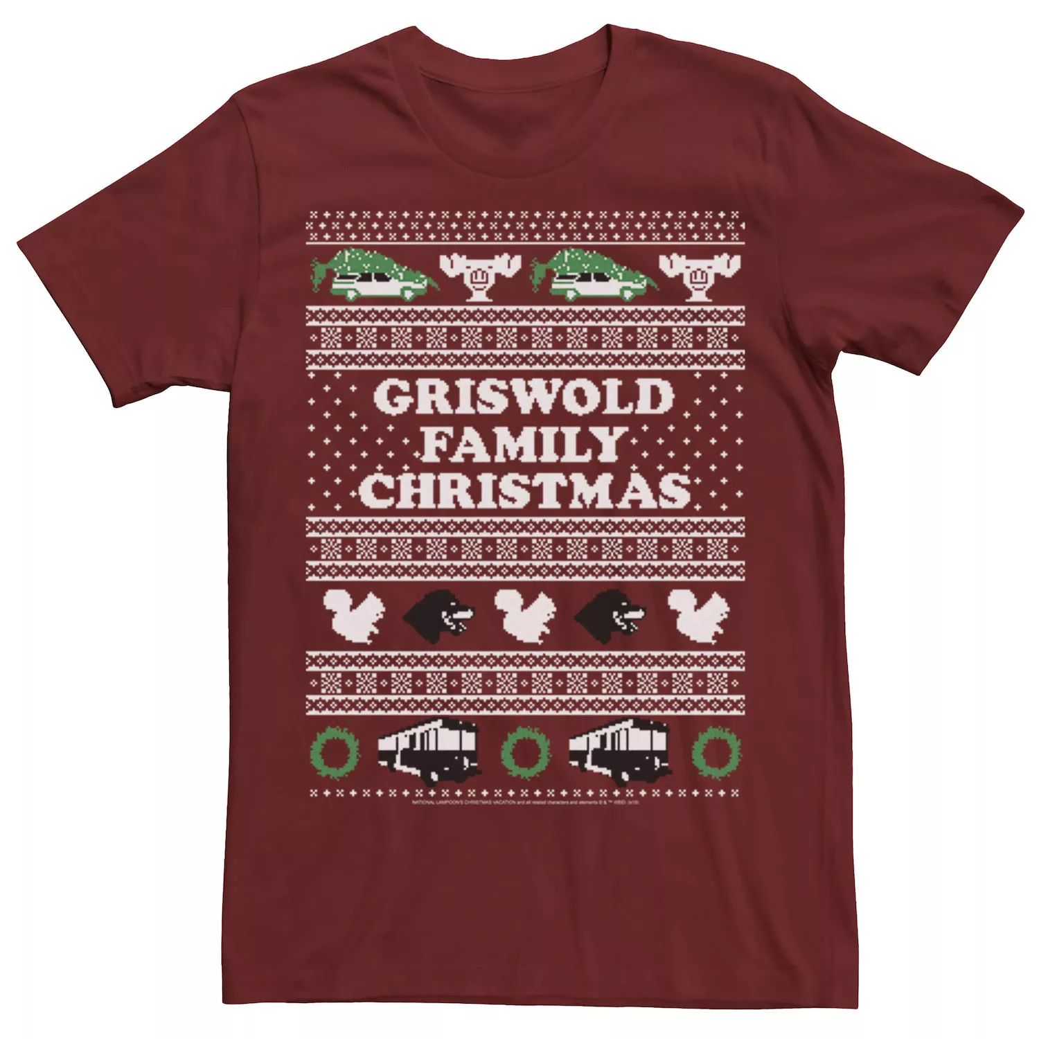 Мужская футболка-свитер Griswold Family Ugly на Рождество и каникулы Licensed Character