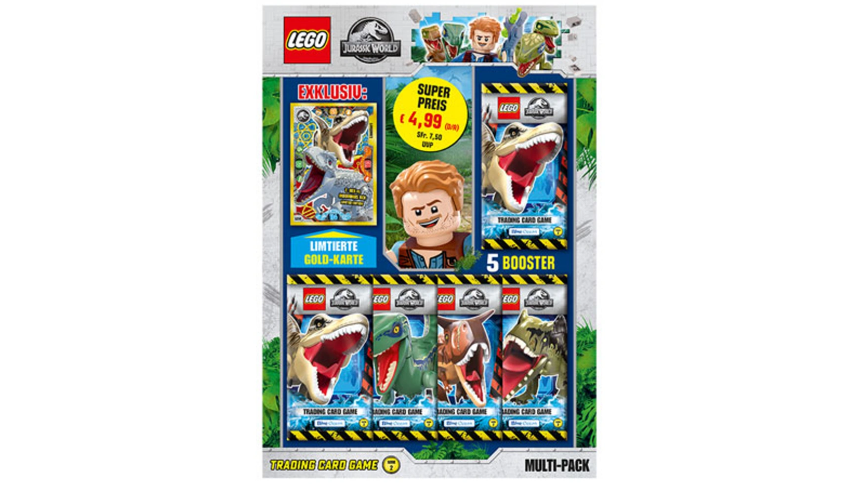 Blue Ocean Коллекционные карточки LEGO Jurassic World, серия 2 МУЛЬТИПАК