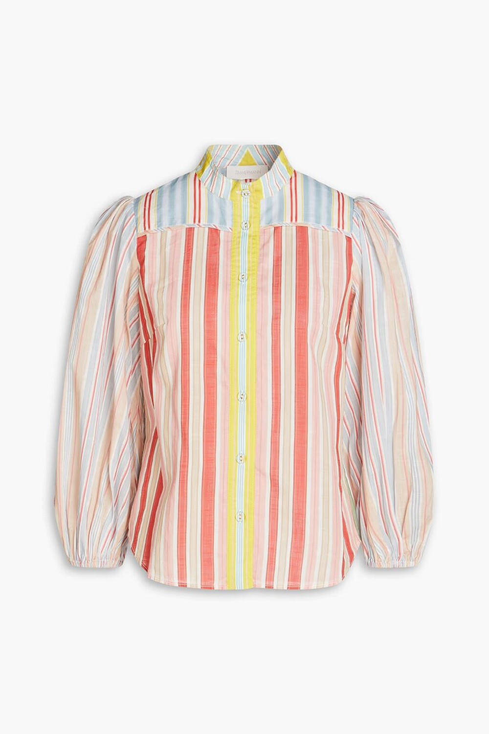 

Полосатая хлопковая рубашка Zimmermann, цвет Blush