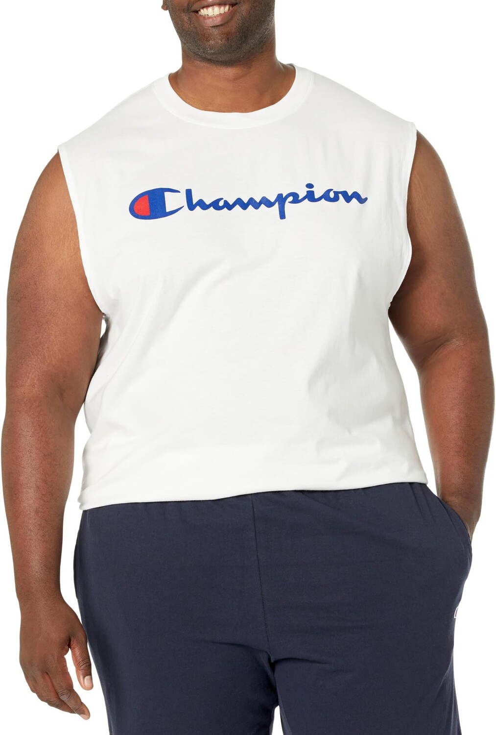 

Топ Big & Tall Classic Graphic Muscle Tee Champion, белый