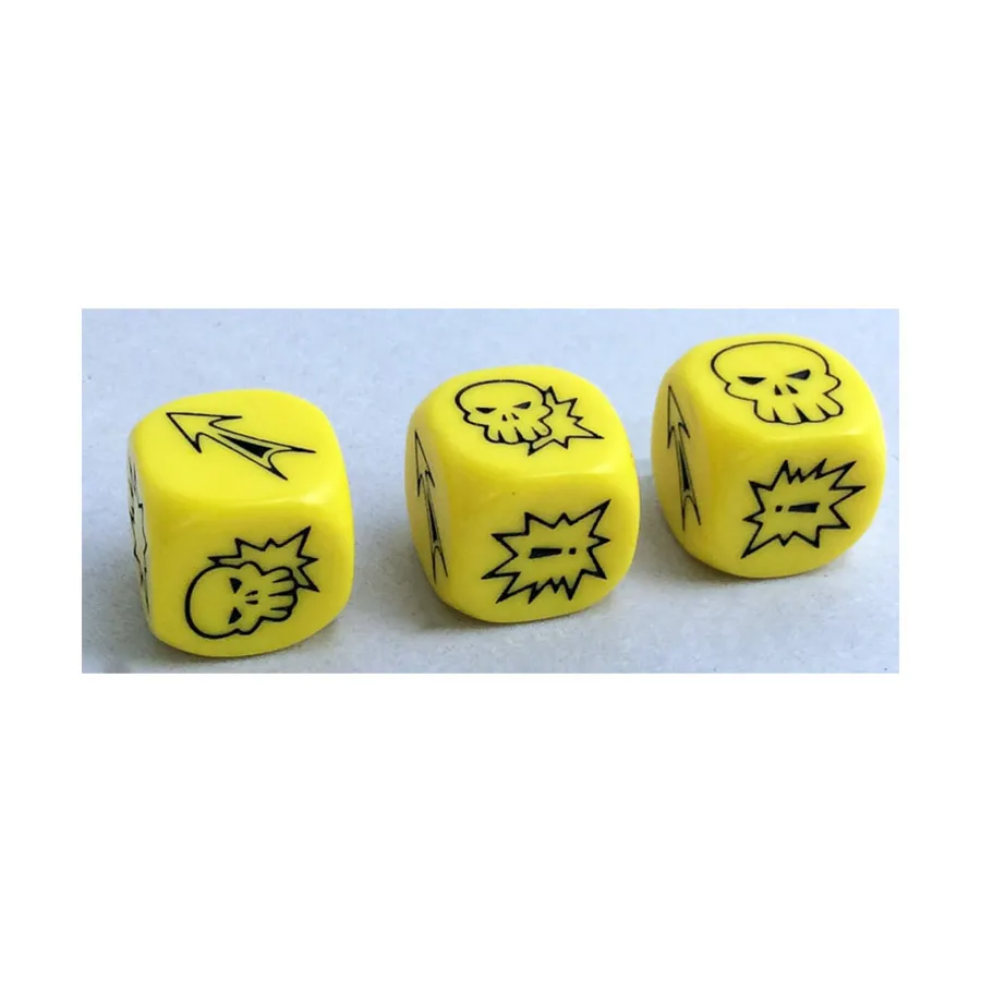 

Блок-игры – желтые (3), Fantasy Football Miniatures - Dice Sets