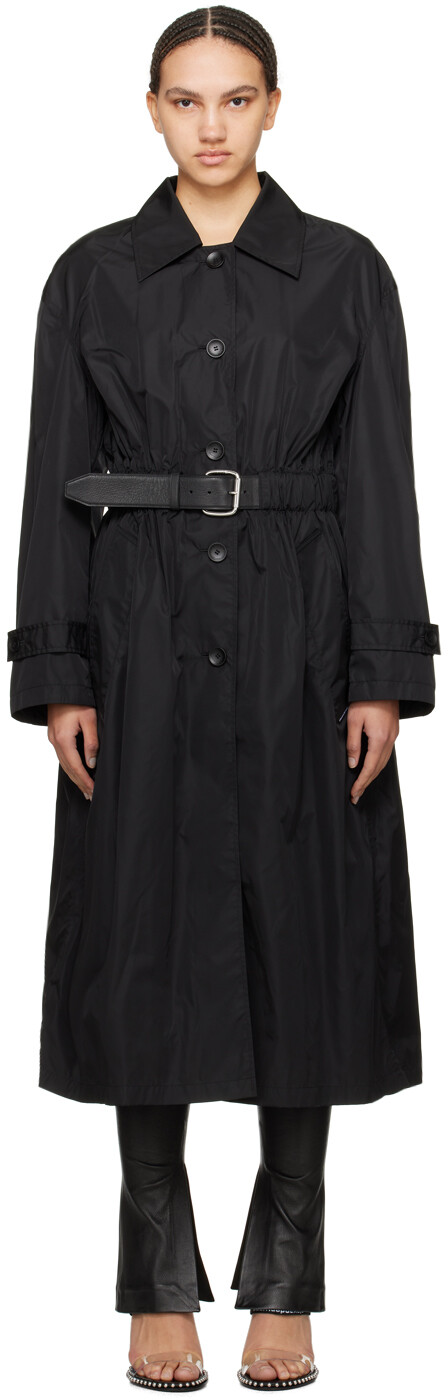 

Черный тренч с поясом Alexander Wang