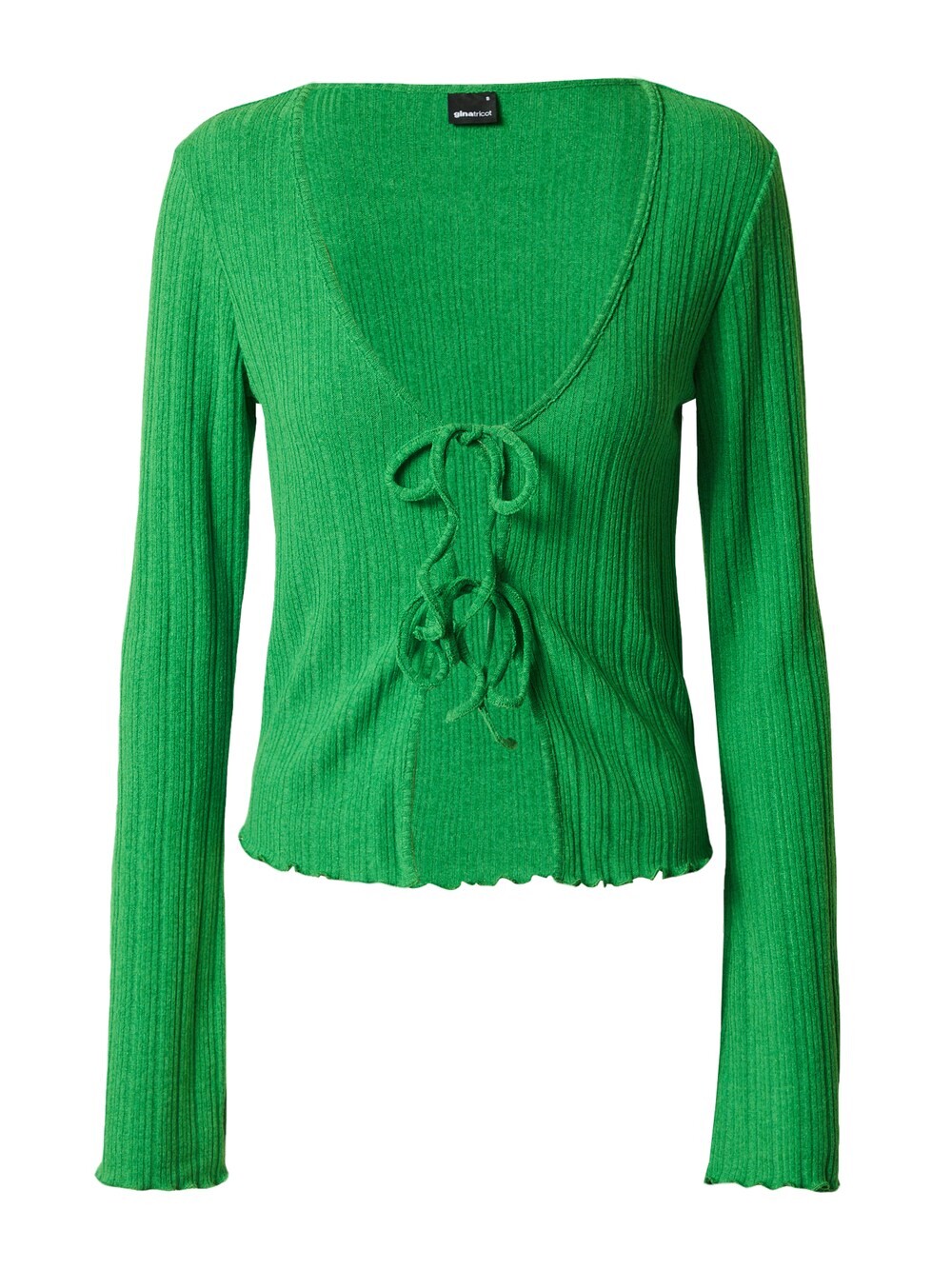 

Вязаный кардиган Gina Tricot Mina, трава зеленая, Зеленый