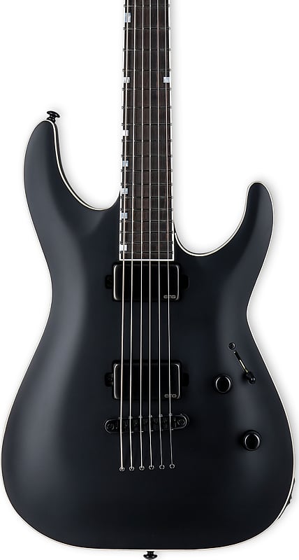 Электрогитара ESP LTD MH-1000 Baritone Electric Guitar, Black Satin