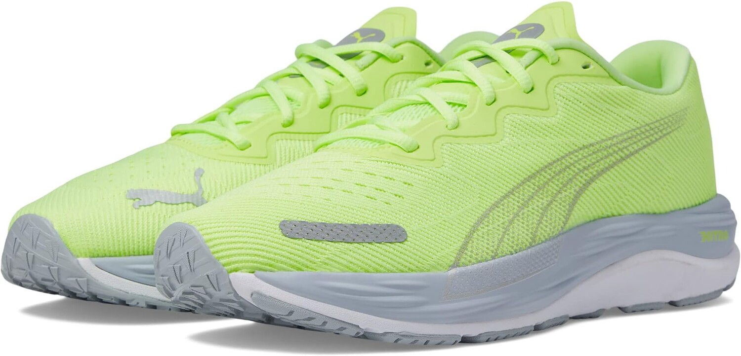 

Кроссовки Velocity Nitro 2 PUMA, цвет Fizzy Apple/Platinum Gray