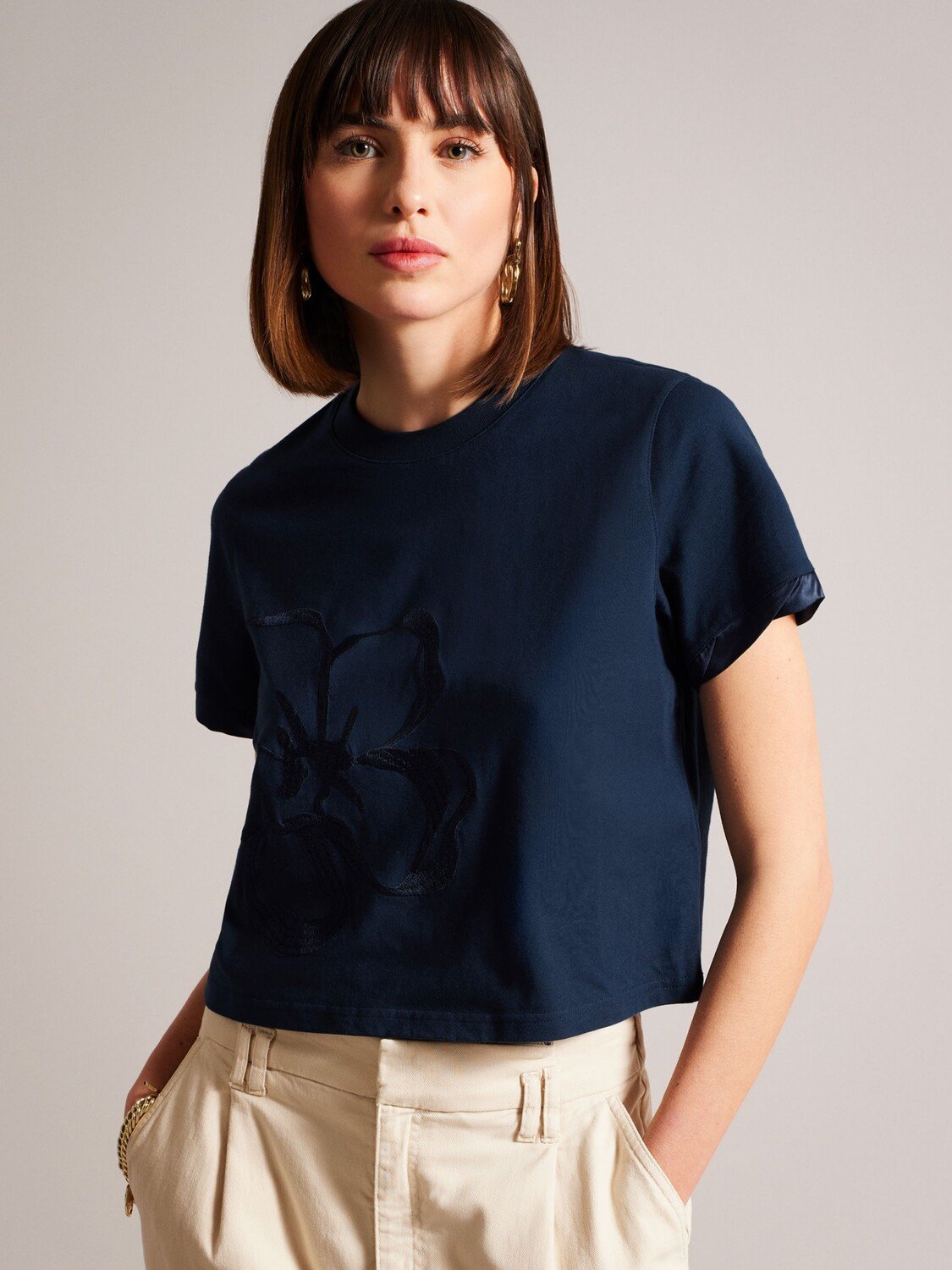 

Футболка с тиснением Carmyn Ted Baker, темно-синий