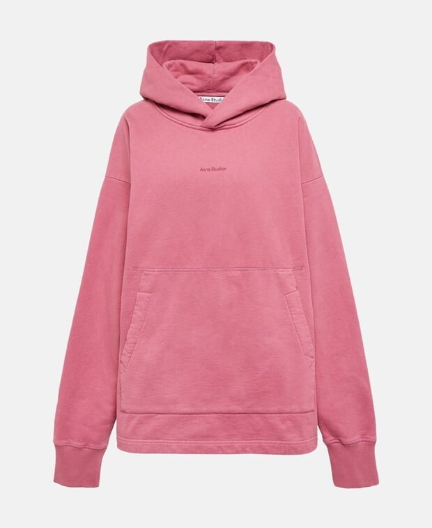 

Толстовка с капюшоном Acne Studios, розовый
