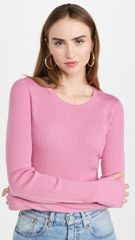

Свитер Rag & Bone Audrina Crew, фуксия