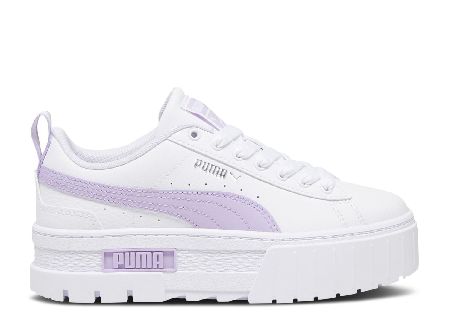 Кроссовки Puma Mayze Leather Big Kid 'White Vivid Violet', белый