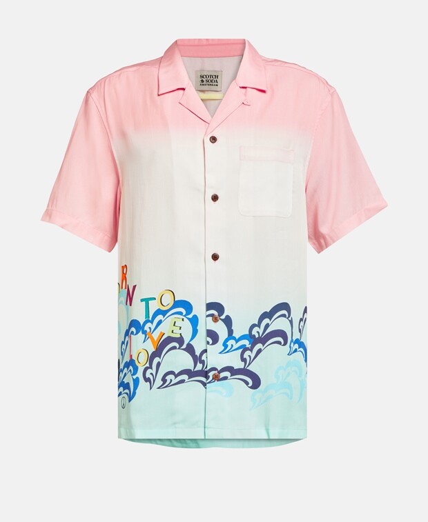 

Рубашка с короткими рукавами Scotch & Soda, розовый