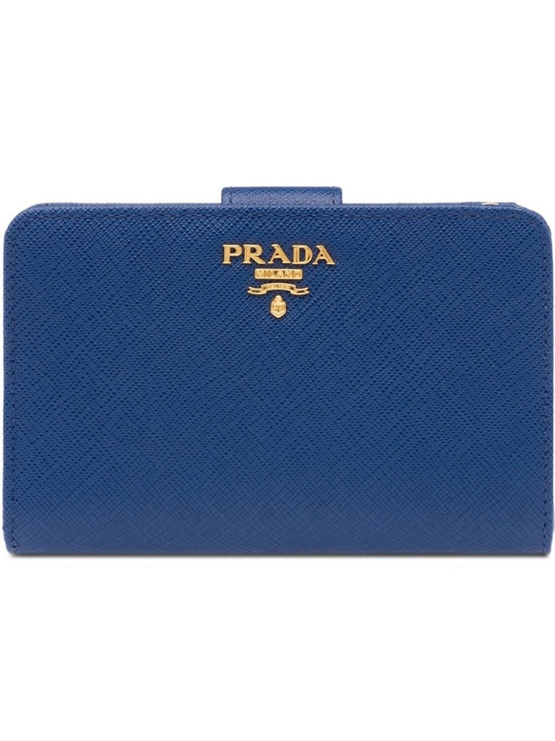 

Prada средний кошелек из кожи Saffiano, синий