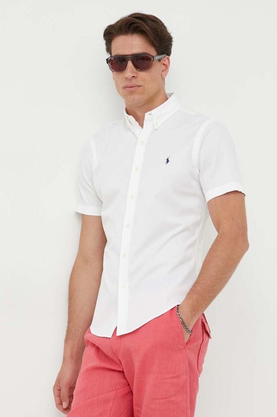 

Хлопковая рубашка Polo Ralph Lauren, белый
