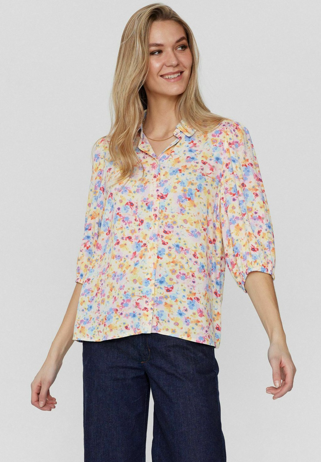 Блузка-рубашка NUMILENA Nümph, цвет limelight блузка рубашка nuavas nümph цвет limelight