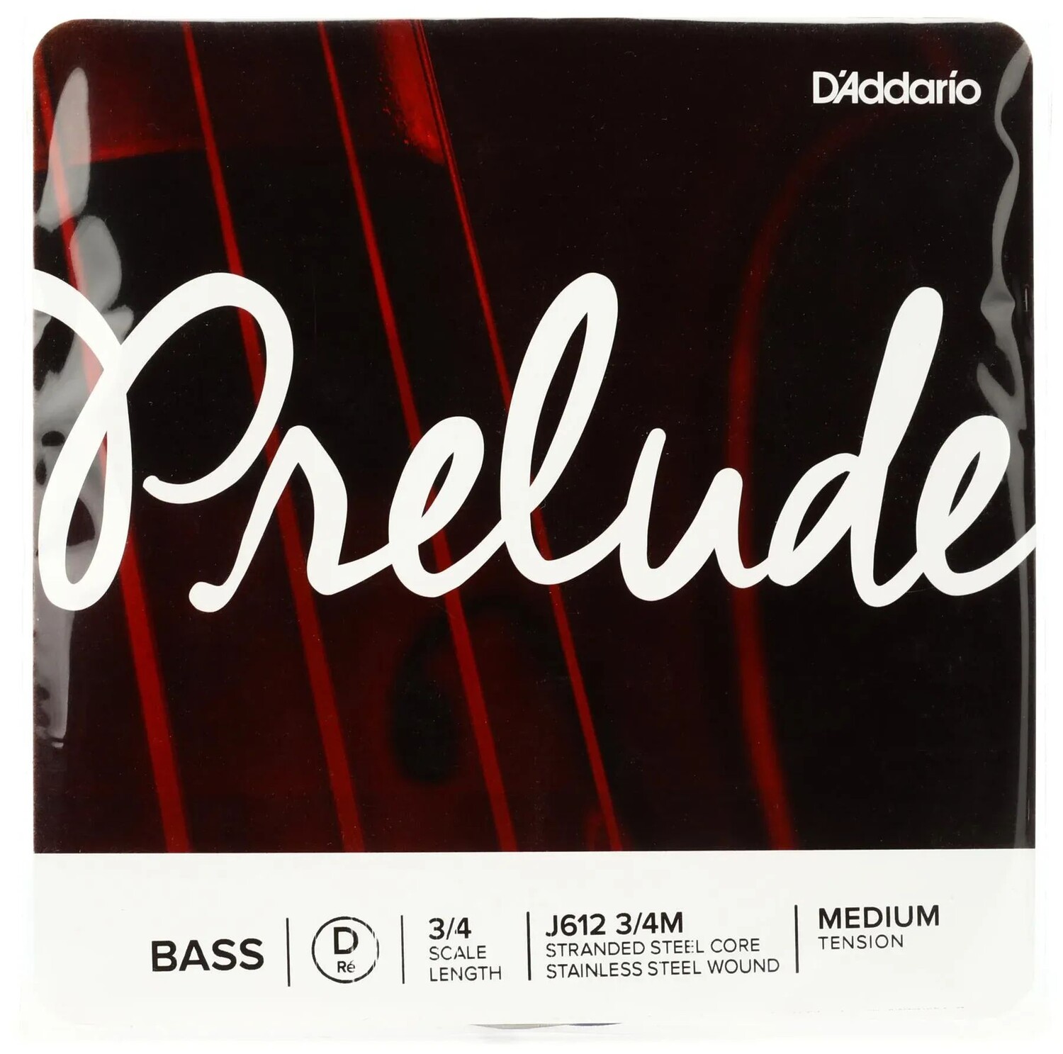 

D'Addario J612 Prelude Контрабасовая струна D - размер 3/4, среднее натяжение
