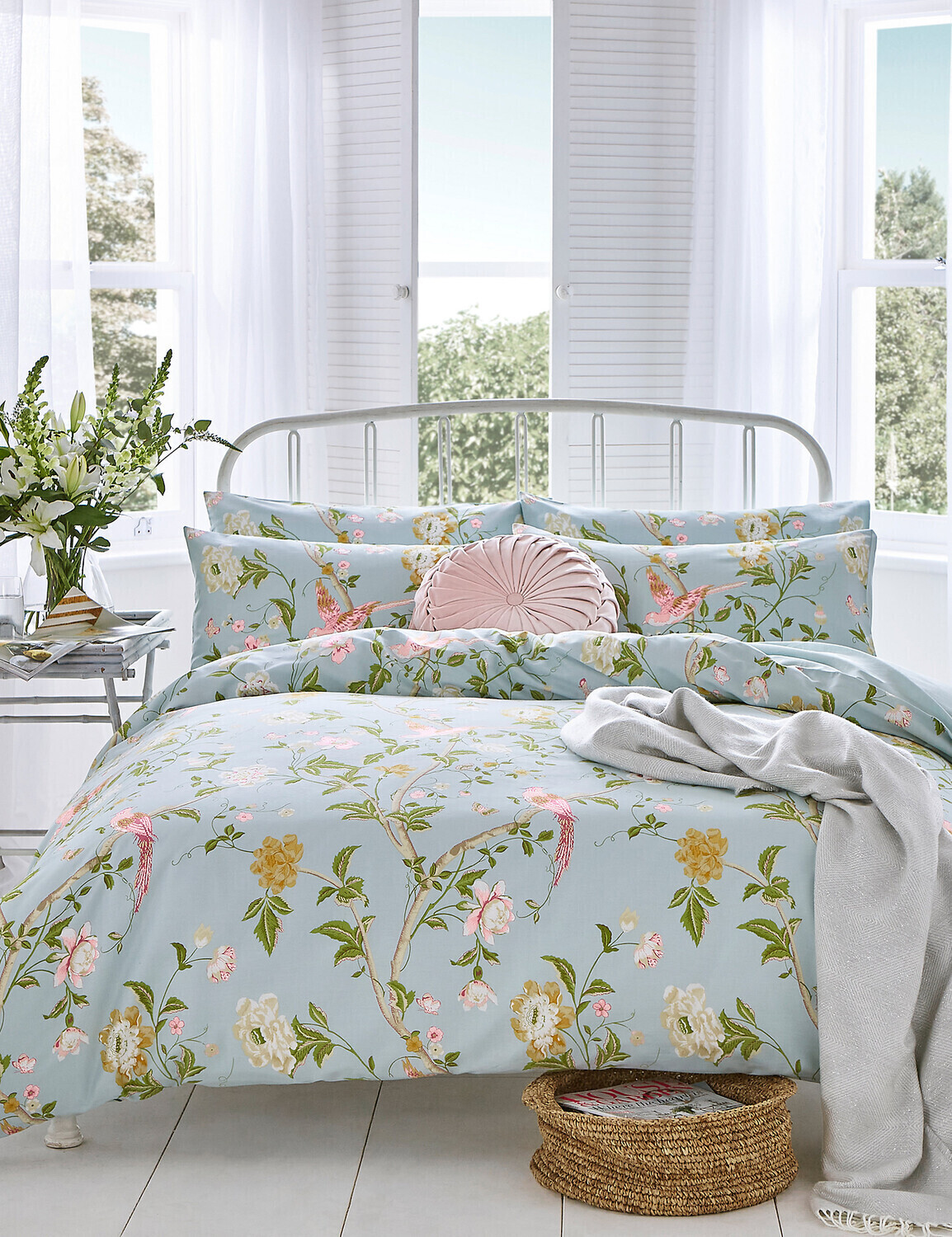 

Сатиновый комплект постельного белья «Летний дворец» Laura Ashley, мульти