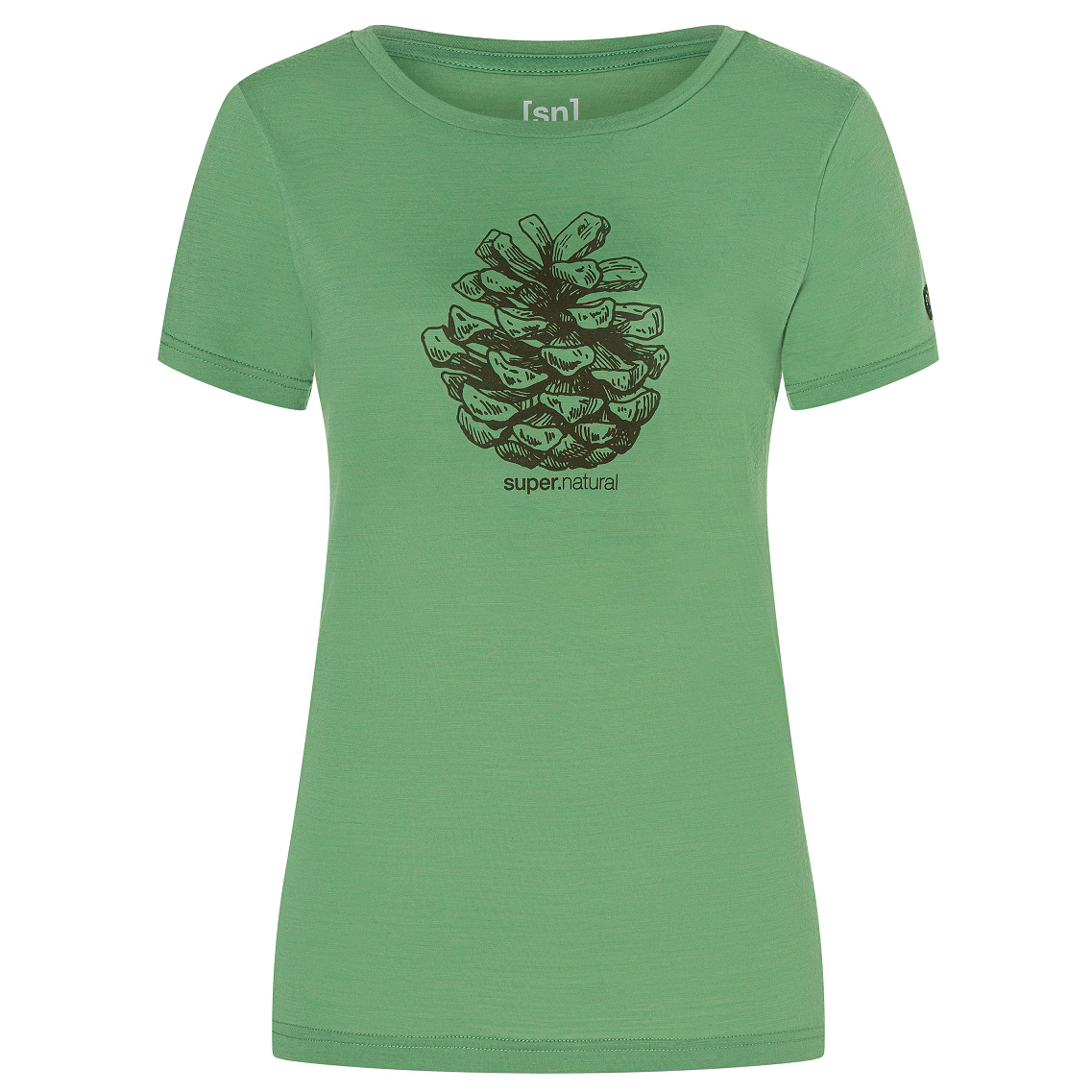 

Рубашка из мериноса Super Natural Women's Pine Cone Tee, цвет Loden Frost/Stone Grey