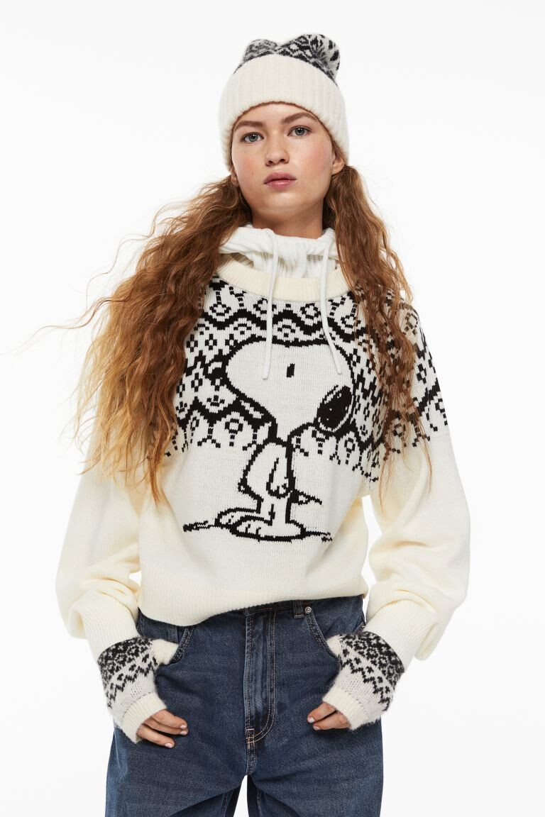 

Жаккардовый трикотажный свитер H&M