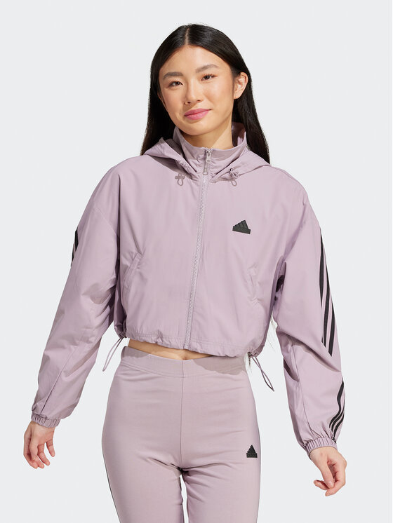 Легкая куртка свободного кроя Adidas, фиолетовый