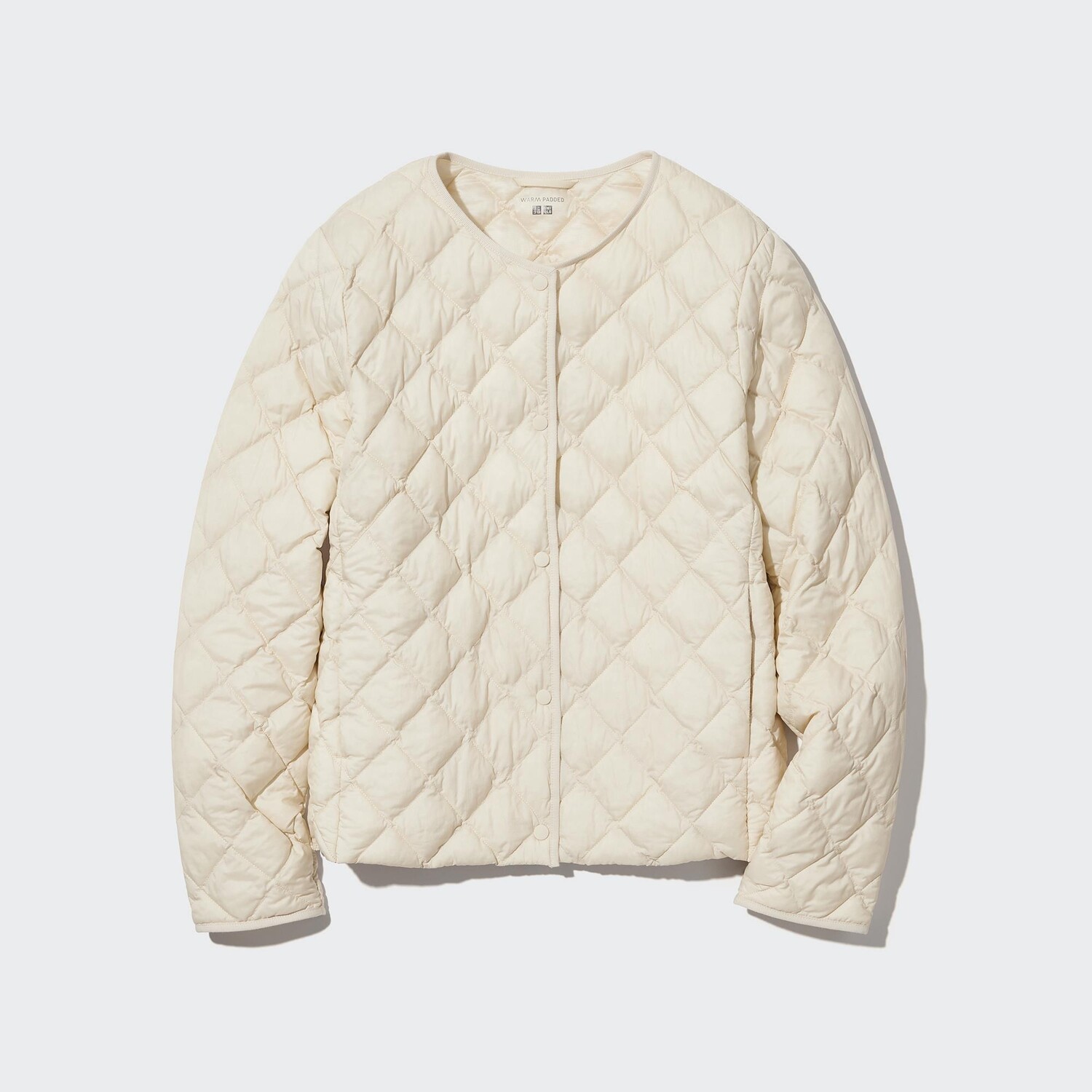 

Теплая стеганая куртка UNIQLO, молочный