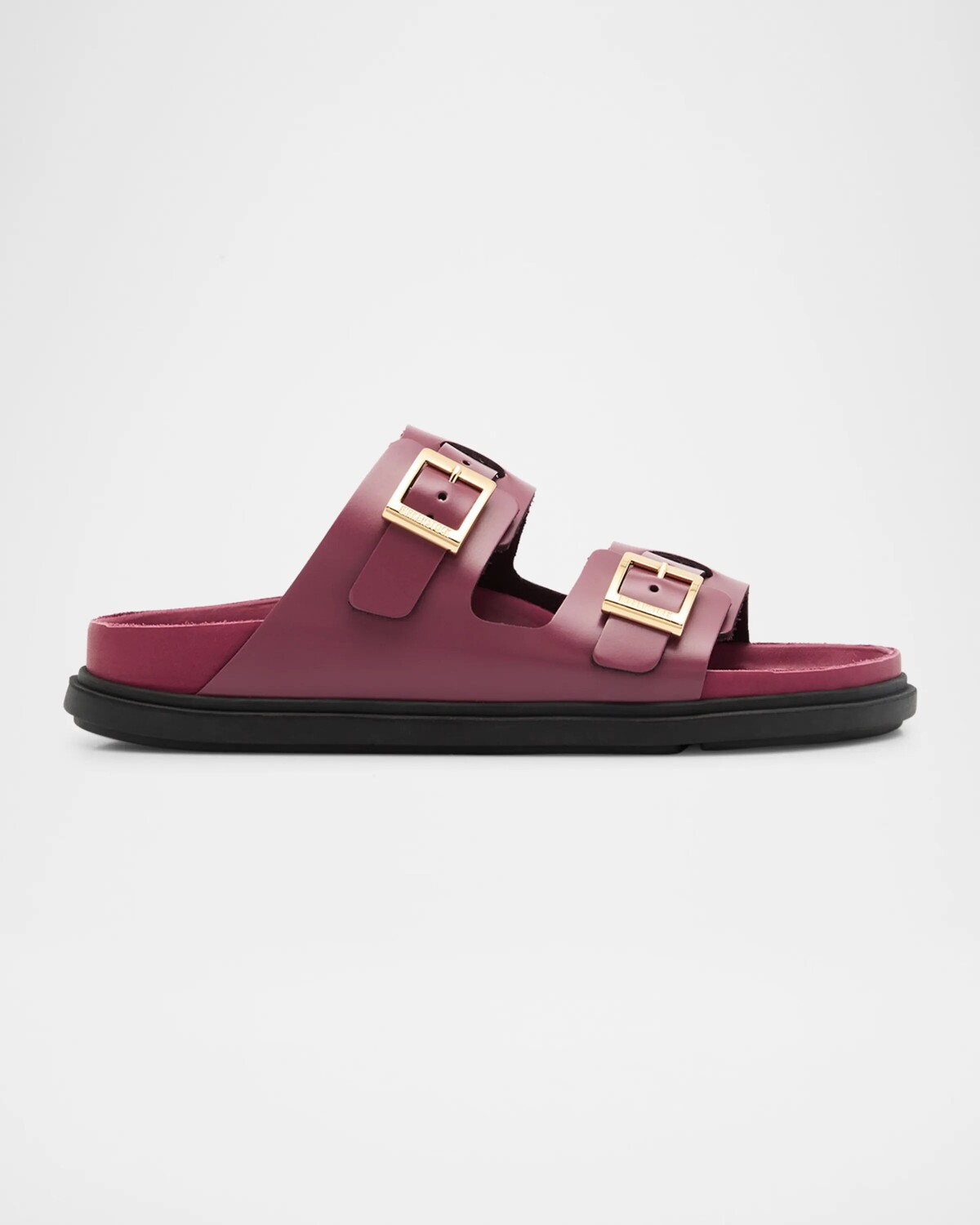 

Изысканные кожаные сандалии St. Barths Birkenstock, цвет Berry Crush