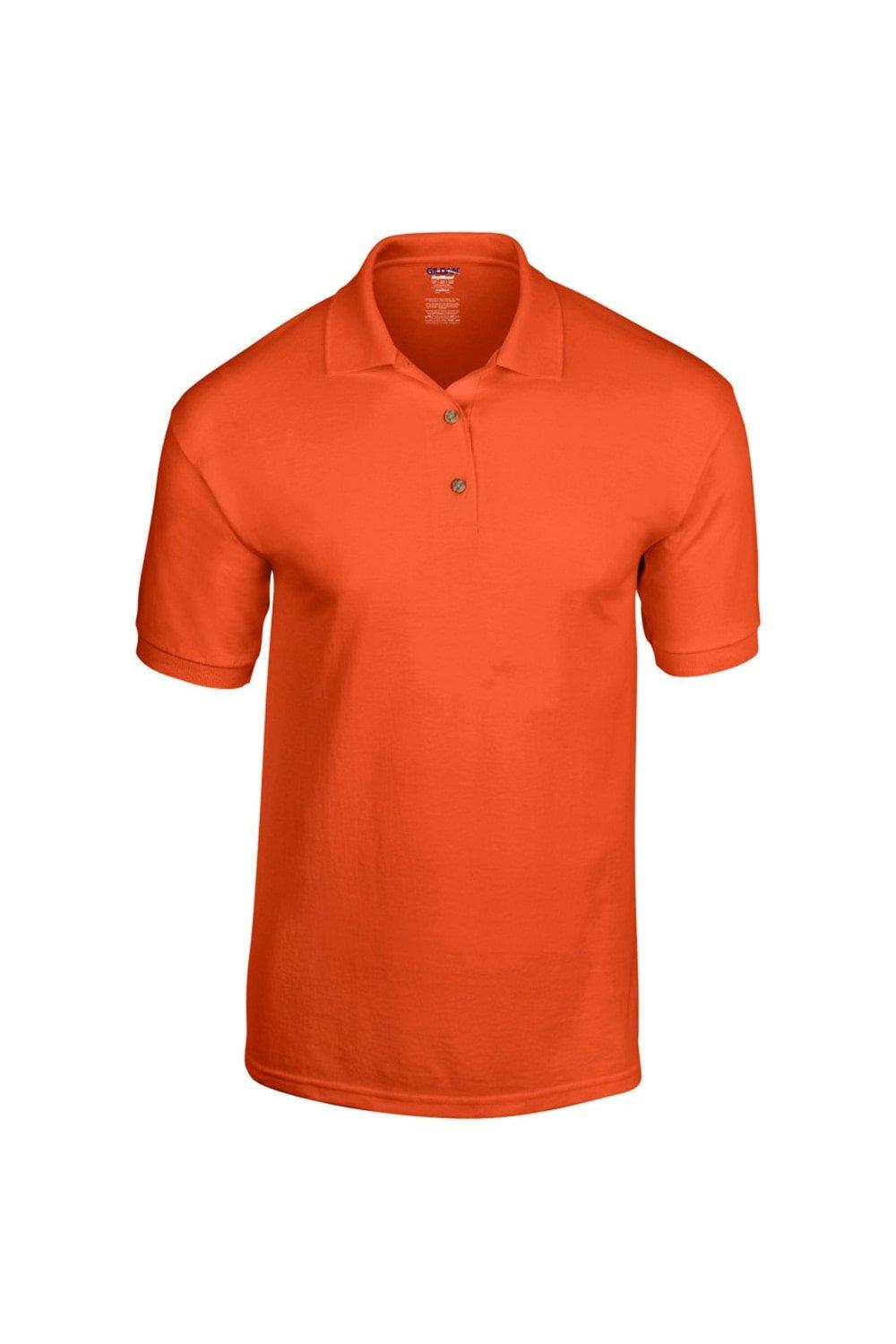 Рубашка поло из джерси DryBlend для взрослых с короткими рукавами Gildan, оранжевый
