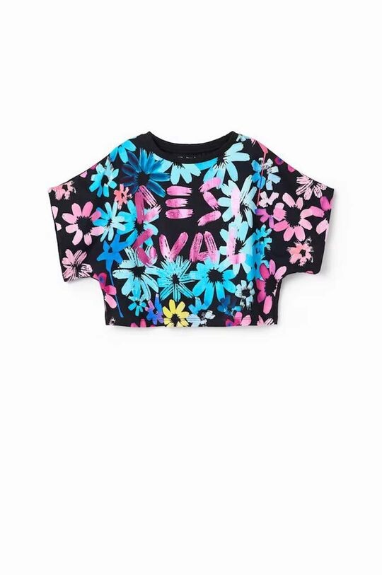 

Хлопковая футболка для детей Desigual, черный
