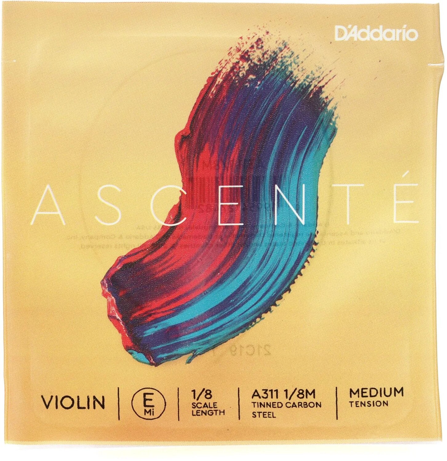 

D'Addario A311 Ascente Струна E для скрипки - размер 1/8, среднее натяжение