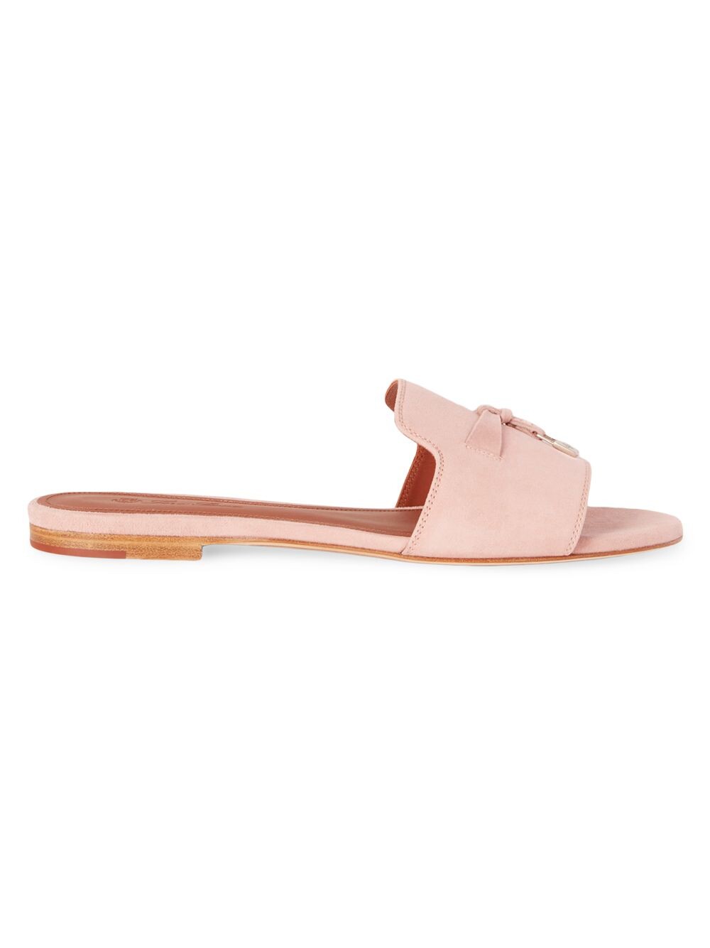 

Кожаные тапочки Summer Charms Loro Piana, вишневый