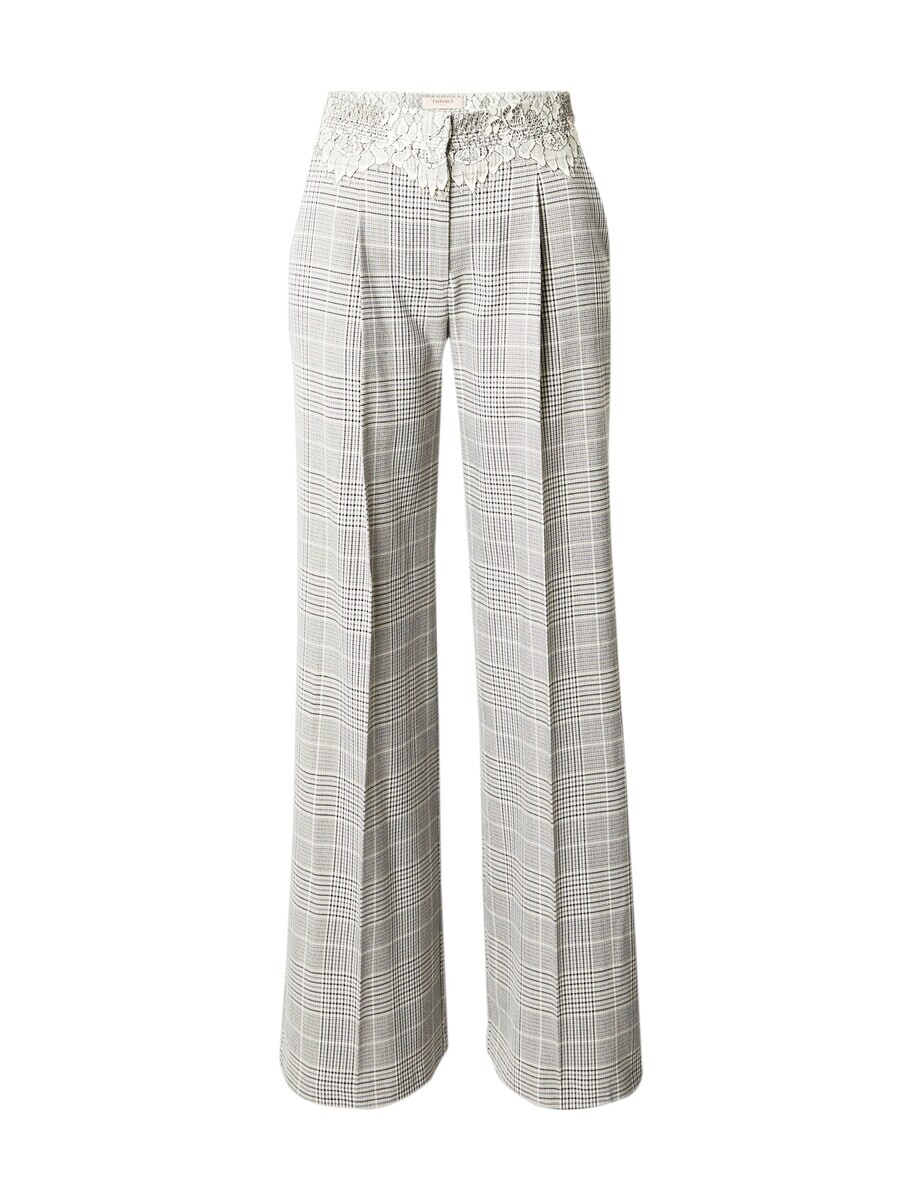 

Брюки Twinset Wide leg Pleat-Front Pants, цвет Grey/Anthracite