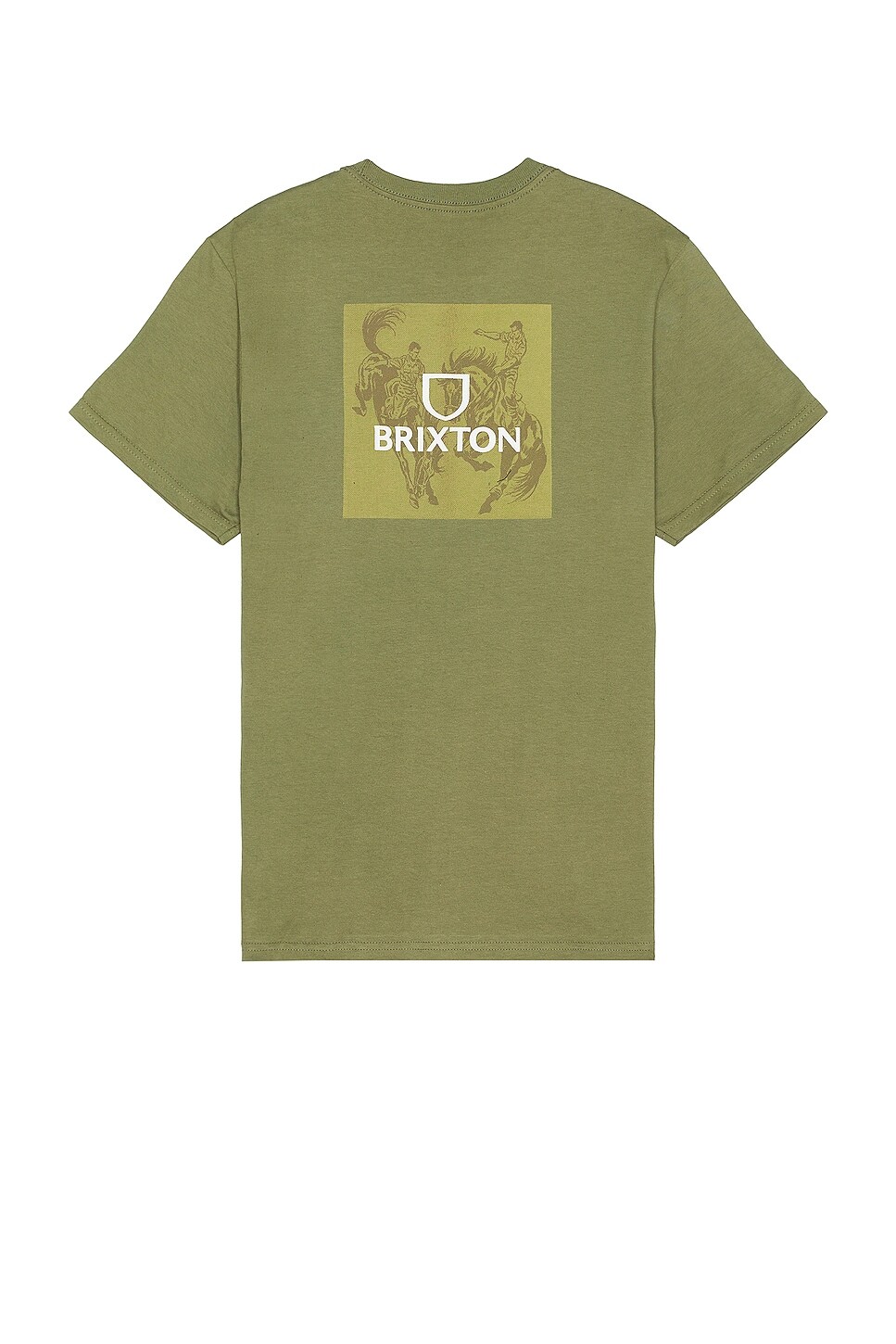 

Футболка Brixton Alpha Square Short Sleeve Standard, цвет Olive Surplus