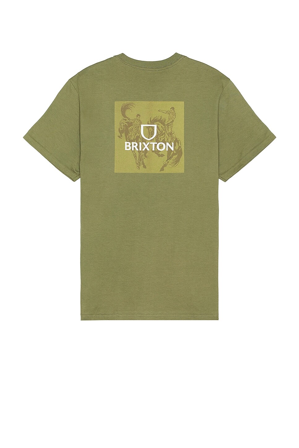 Футболка Brixton Alpha Square Short Sleeve Standard, цвет Olive Surplus низкие кроссовки globe skaterschuhe surplus olive wolverine цвет skaterschuhe surplus olive wolverine